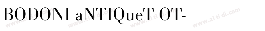 BODONI aNTIQueT OT字体转换